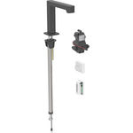 Grifo electrónico para lavabos Geberit Brenta, montaje de encimera, servicio a generador, para caja funcional empotrada: Negro mate / Con revestimiento de limpieza fácil, Mezclador=Con mezclador